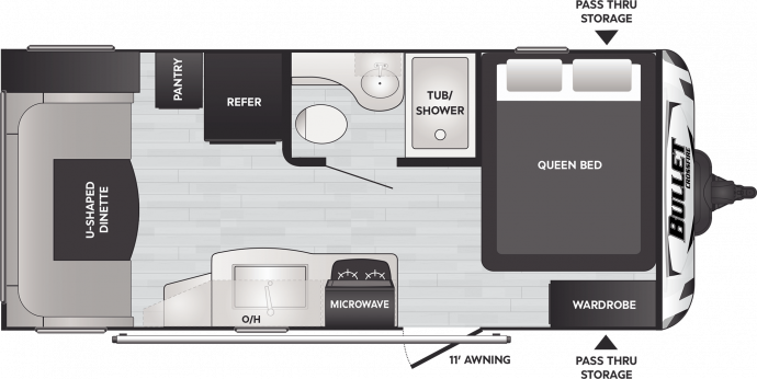 Bullet 1900RD CROSSFIRE TRAVEL TRAILER 2021